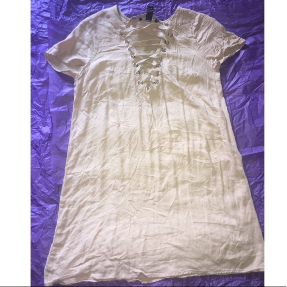 Lace up dress